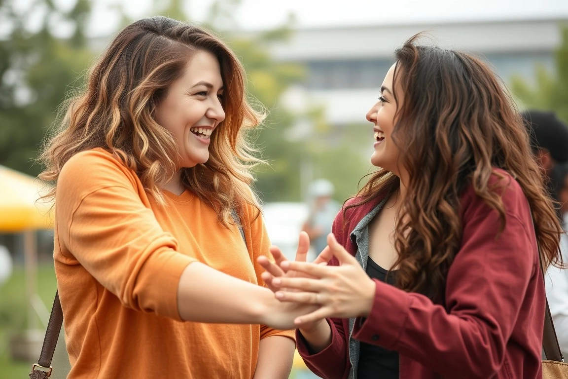 A playful moment between two friends, filled with lighthearted teasing and laughter. it capture the friendly banter and inside jokes that create a strong bond.